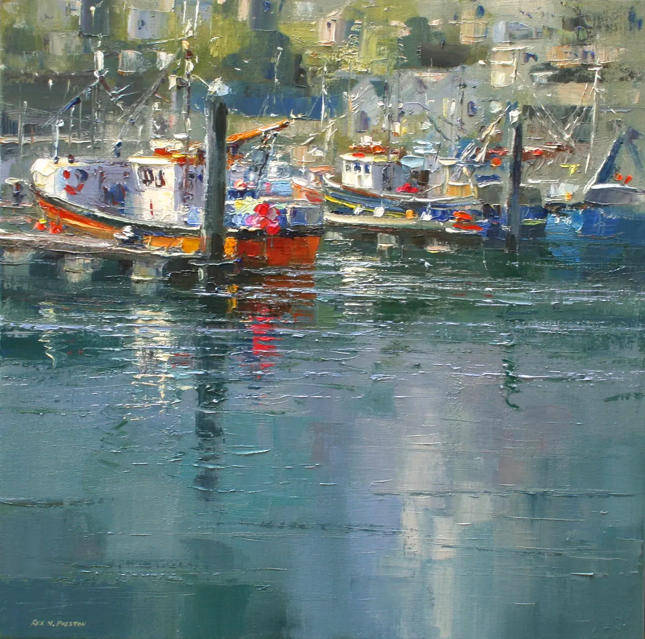 Rex Preston - sunny afternoon, newlyn  